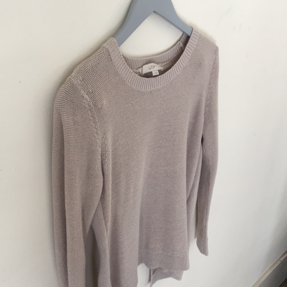Split-Back Drapey Sweater